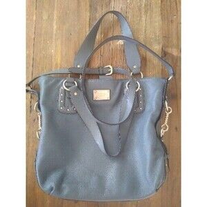 Michael KorsBig Valley Tote Pebbled Leather Slouch Moto Boho Studded Convertible